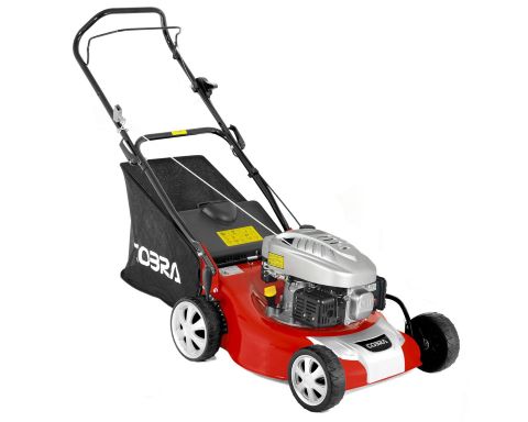 Cobra M46C 46cm push 4 Wheeled Lawnmower powered by a Cobra DG450 ohv engine