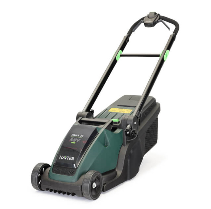Hayter Hawk 36 push 36cm cut Rear Roller lithium-ion 2.5 Ah battery & standard Charger Included (code543A)